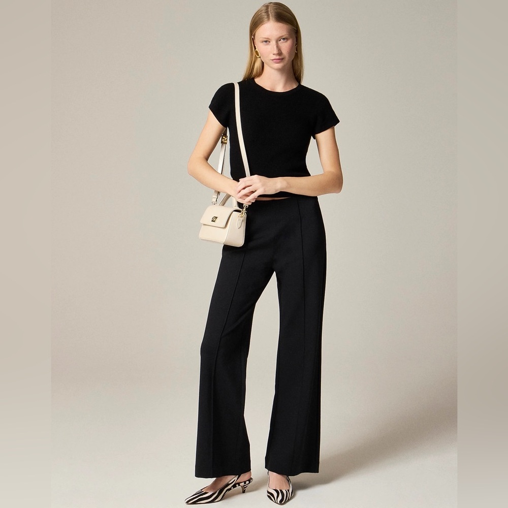 J.Crew Wide-leg pant in stretch ponte CI415